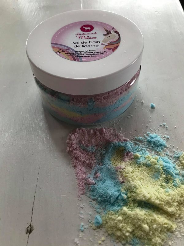 Sel de bain de licorne