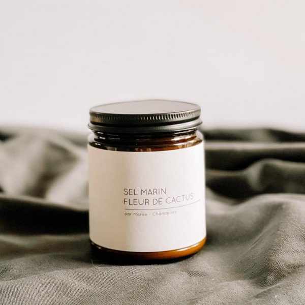 Chandelle de Soya - Sel marin et Fleur de Cactus