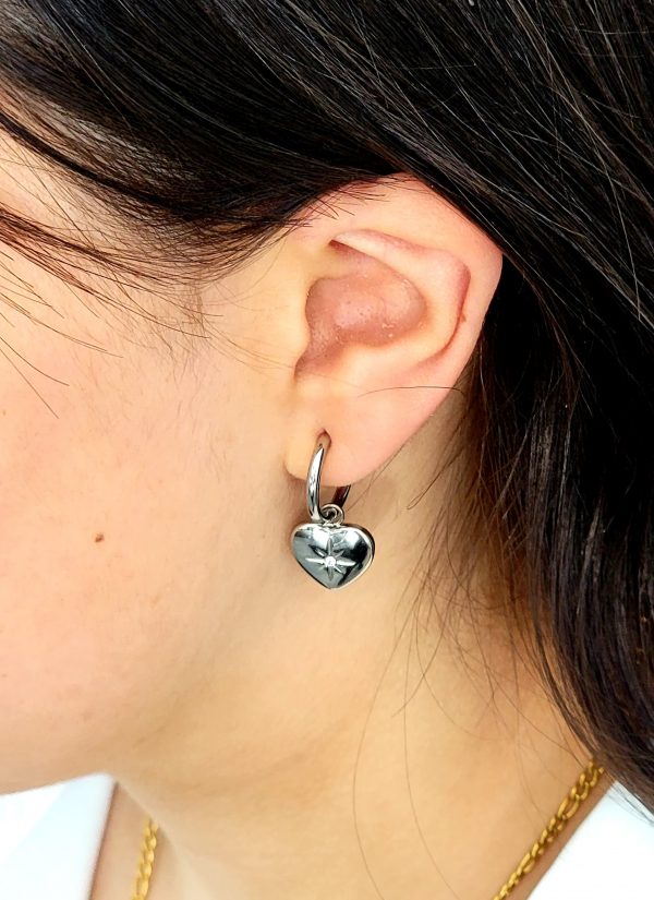 Boucles d'oreilles l'amoureuse Argent