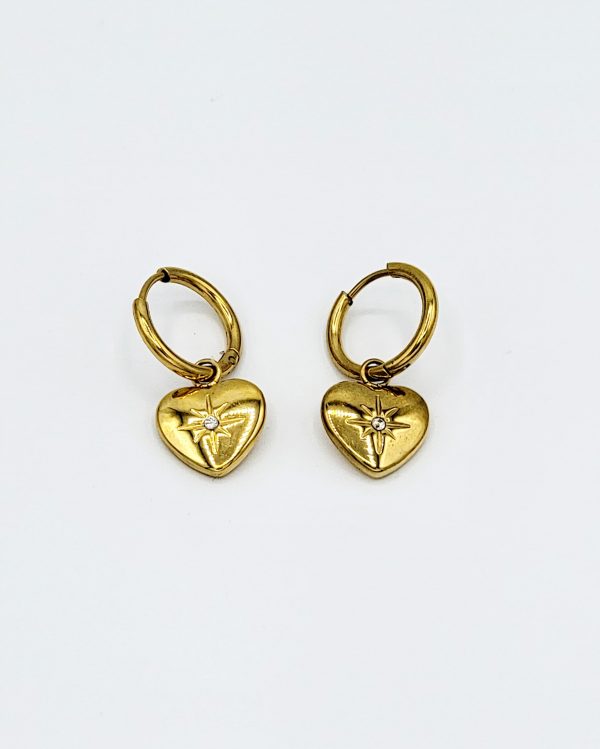 Boucles d'oreilles l'amoureuse Or – Image 2