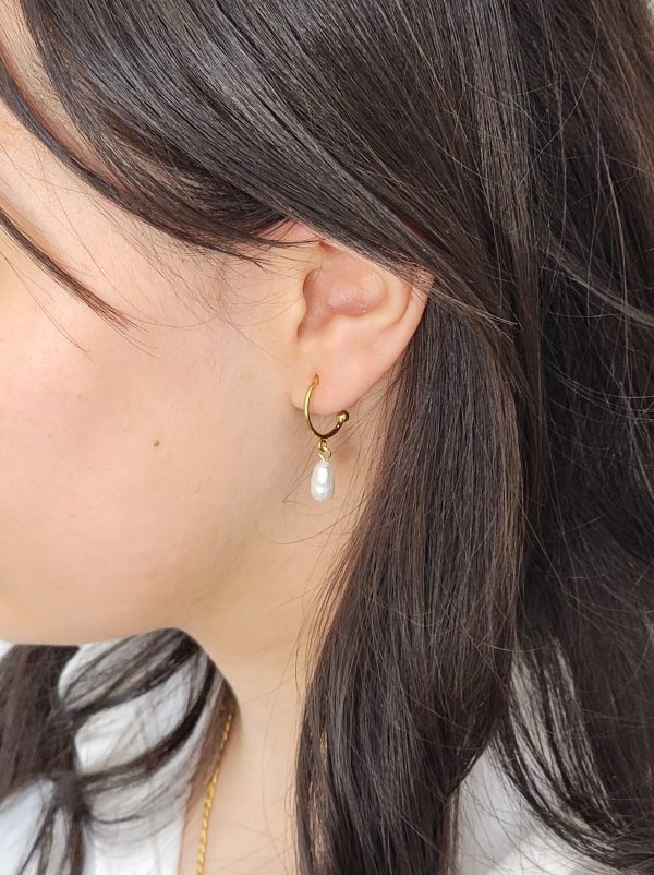 Boucles d'oreilles La perlée