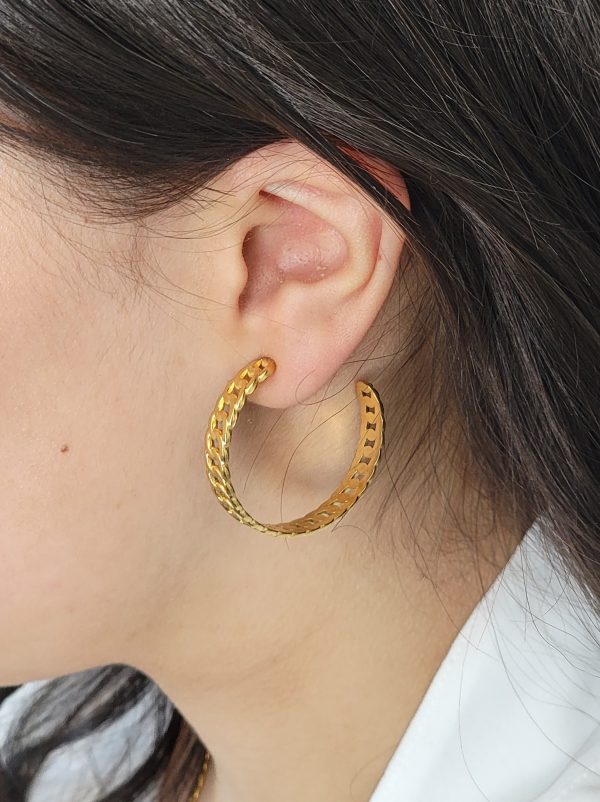 Boucles d'oreilles les tressées