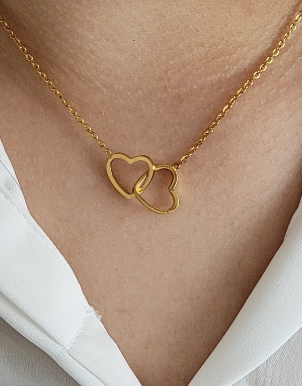 Collier entre 2 coeurs – Image 2