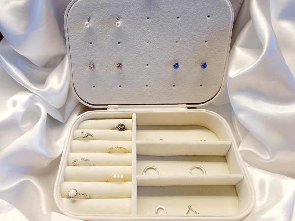 Boîte à bijoux blanc brillant – Image 2