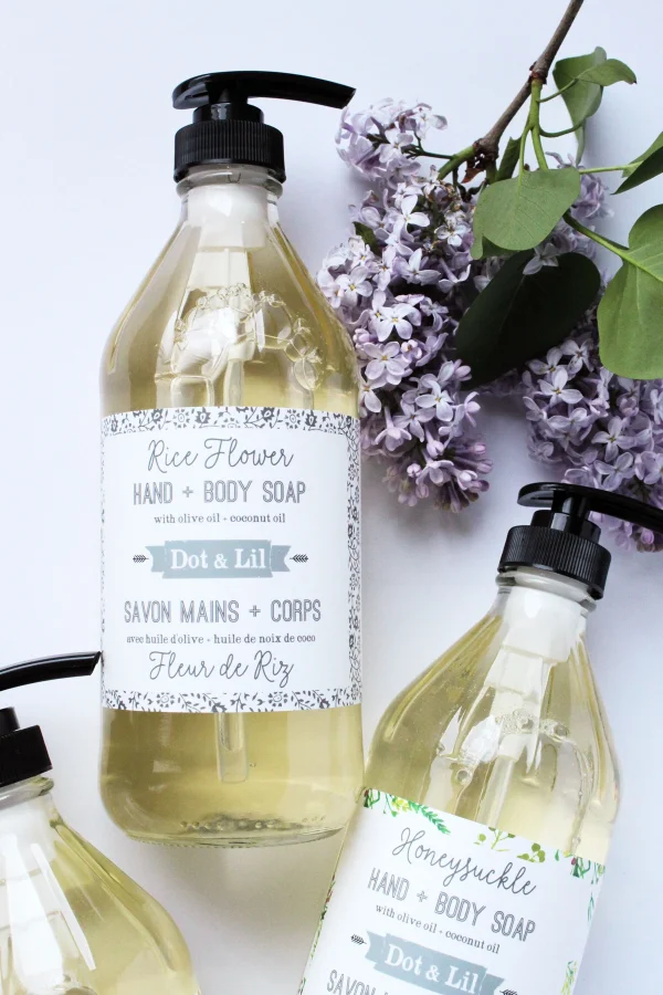 Savon liquide fleur de riz