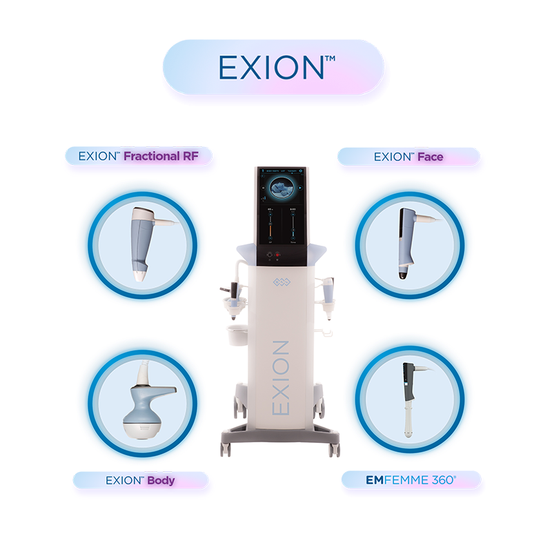 Découvrez la puissance de l’EXION Pièce à main Corps pour sublimer et raffermir votre silhouette en toute sécurité.