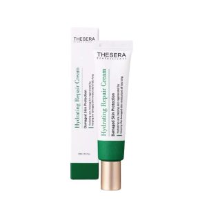 Découvrez Hydrating Repair Cream Thesera, une crème riche qui apaise, nourrit et restaure les peaux sèches et sensibilisées en profondeur.