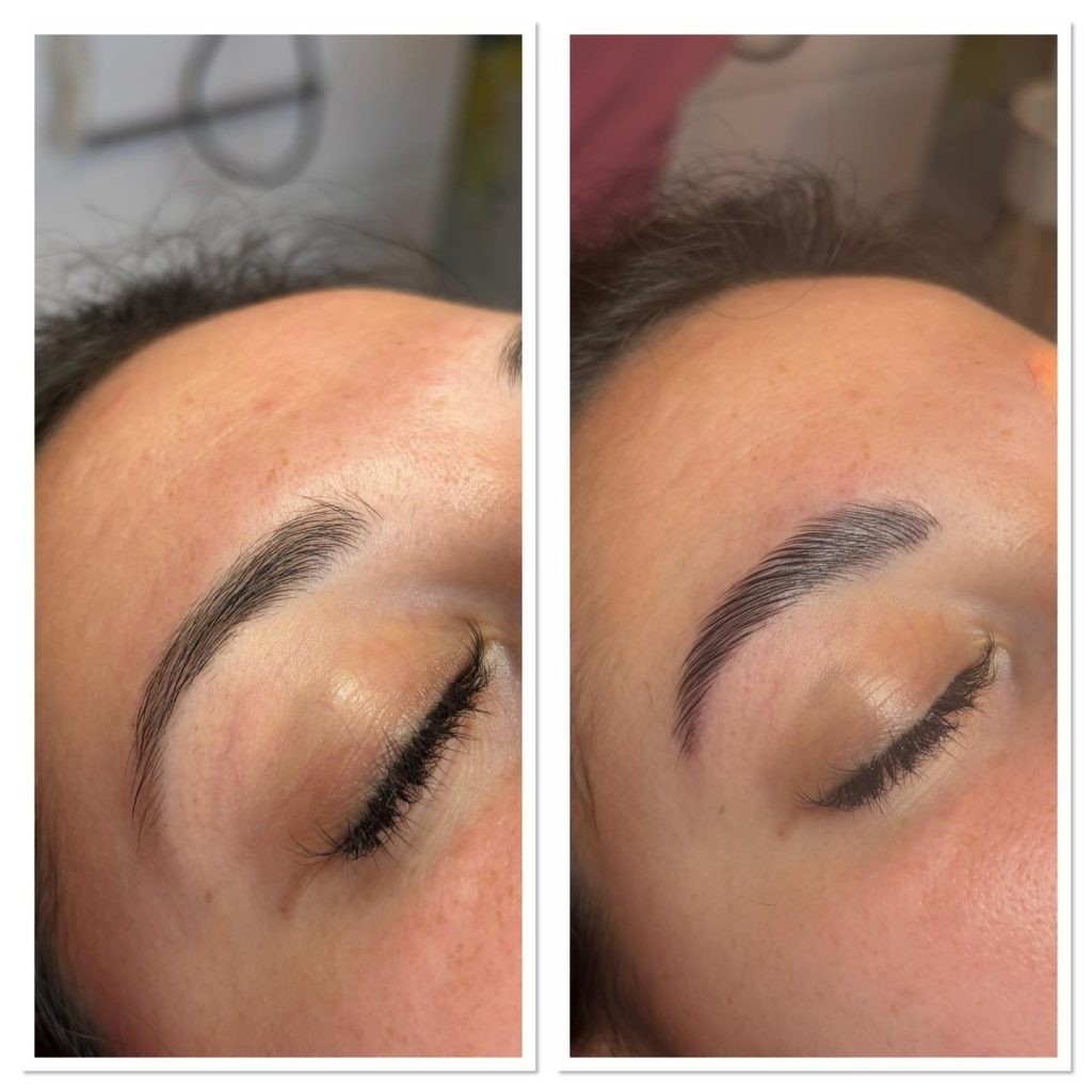 Découvrez la lamination de sourcils pour obtenir des sourcils disciplinés, définis et naturellement plus fournis pendant plusieurs semaines.